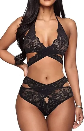 Lencería Encaje Sexy Babydoll Pijama Encaje Para Mujer Meses sin