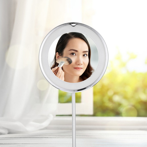 Espejo De Maquillaje De Sobremesa Con Aumento De 10 Aumentos