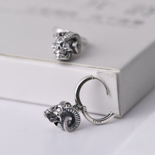 Pendientes Retro De Calavera De Halloween Pendientes De Cala