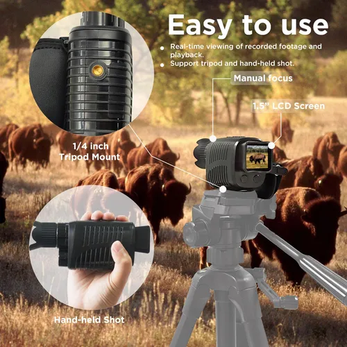 Sheawasy Monocular De Vision Nocturna, Monocular Infrarrojo
