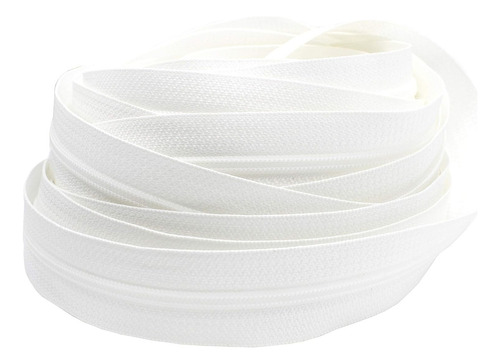 15 Yards Of Ykk Zipper Chain~ 4.5 Coil~ White~made In U...
