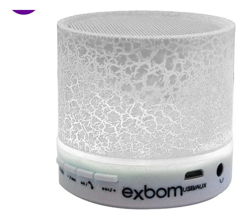 Mini Caixinha Som Bluetooth Luzes Led Rádio Fm Escolhe Cor