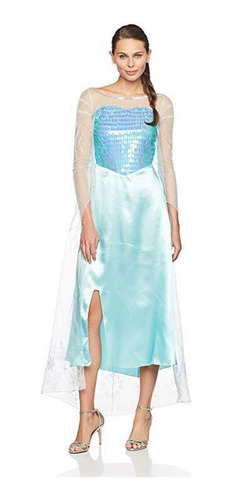 Disfraz De Princesa Elsa Deluxe De Disney Frozen Para Mujer,