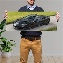 Comprar Cuadro 30x80cm Auto 2021 Ferrari Sf90 Stradale B 782