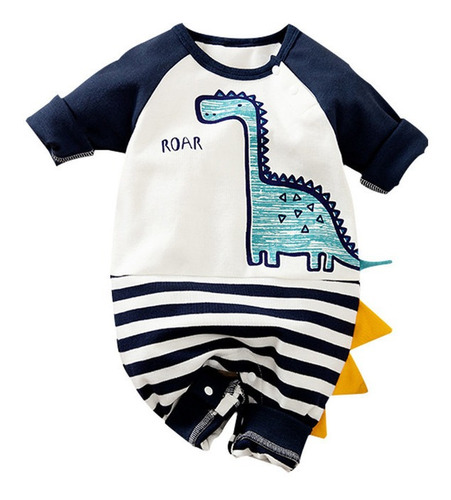 Mono De Bebé De Manga Larga Pijama De Dinosaurio