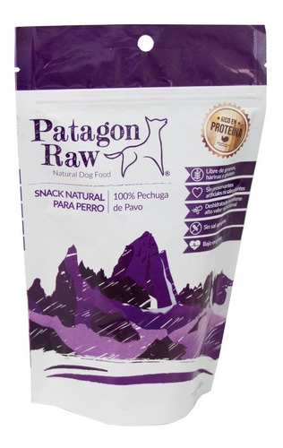 Snack Natural Para Perros Patagon Raw Pavo 