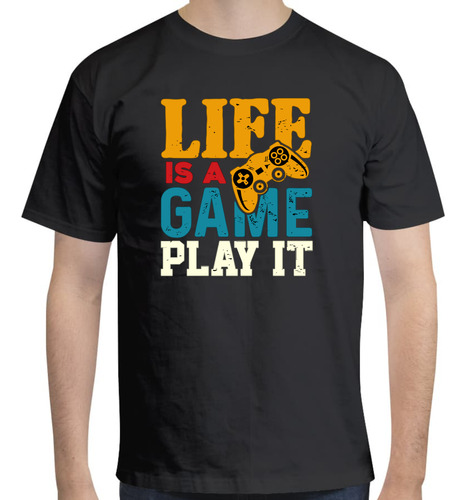 Playera Diseño Life Is A Game Play It - Videojuegos Retro
