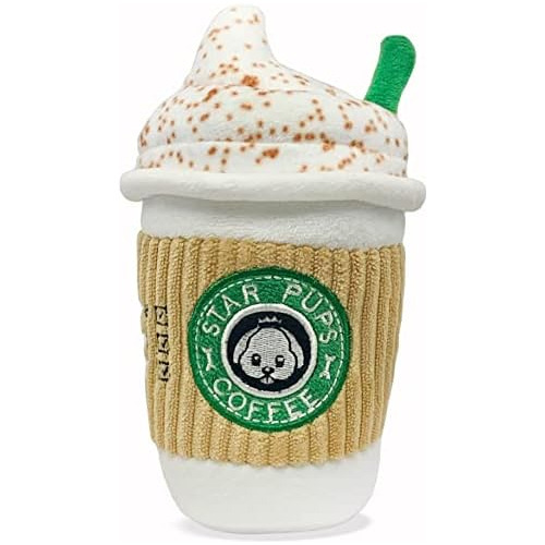 Star Pups Coffee Dog Toy Pup&#39;kin Spice Latte  Fa...