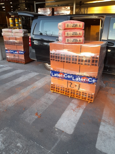Combo: 2 Palet 12x18x33 6 Agujeros + 3 Cemento + 4 Cal