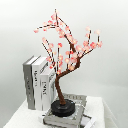 Lámpara De Árbol De Bonsái Con 55 Decoraciones Led Luces