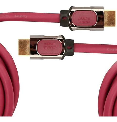 Cabo Hdmi 4k 2.0 Rosso 5 Metros - Frete Gratis 