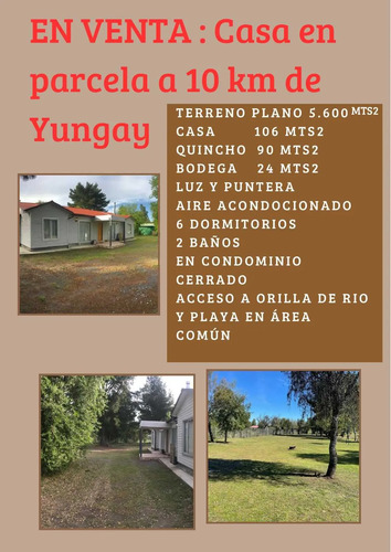 En Venta Parcela Yungay Amoblada (126702)