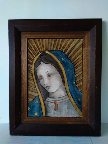 Cuadro Firmado T. Mañé - Virgen María