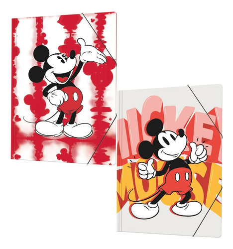 Carpeta 3 Solapas Con Elastico Mickey Mouse Casa Bak 