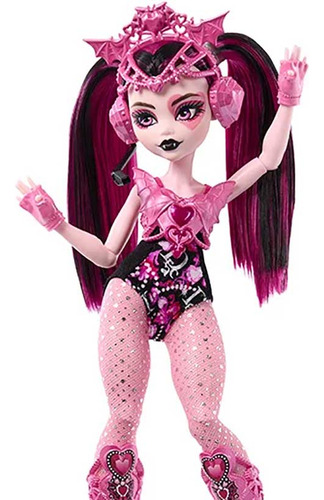 Monster High Draculaura + Boneca C/ Guarda Roupa 20 Itens