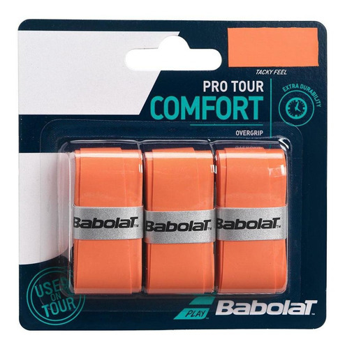 Babolat Pro Tour Orange Overgrip con 03 unidades