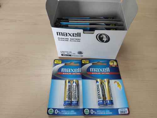 Pila Aa Maxell Caja De 10 Blíster De 2 Pilas Original Japón
