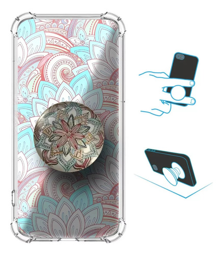 Carcasa Popsocket Mandala Para Xiaomi Redmi 10a