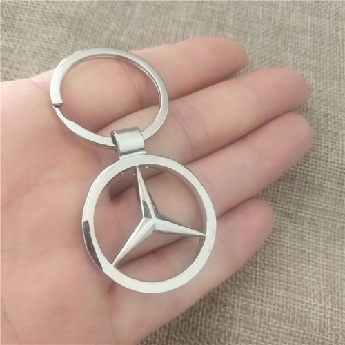Chaveiro Mercedes Benz Logo Gancho Cromado - Classe A C Gla