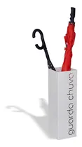 Comprar Suporte decorativo porta guarda chuvas classico Vazado chapa de aço cor branco 50x16cm Geguton