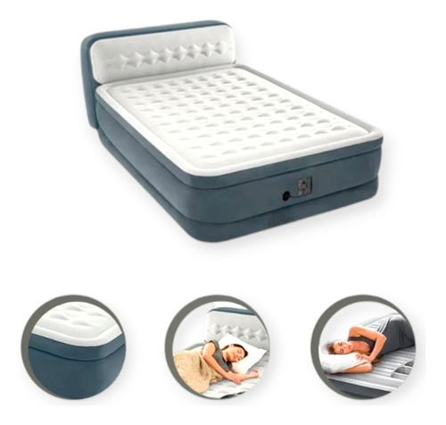 Cama Colchon Inflable Intex De 2 Plazas Electrico