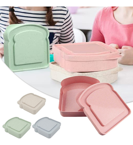 Contenedores Con Forma De Pan Recipiente Portátil Reutilizab