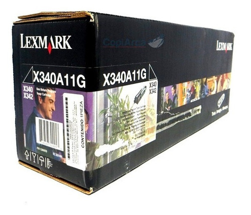 Lexmark X340 X342 Prebate Toner Negro X340a11g