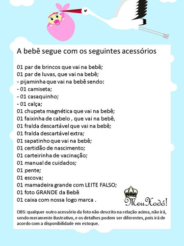 Imagem 6 de 8 de Bebe Real Reborn Boneca-em Estoque Pronta Entrega - 16 Itens
