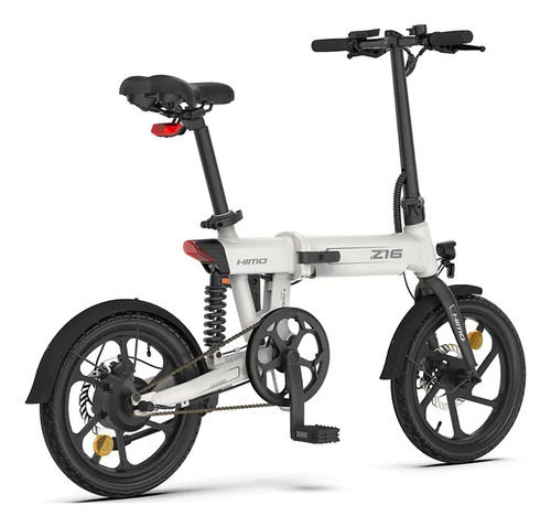 Bicicleta Eléctrica Plegable Xiaomi Himo Z16 Con Ruedas De 1 Blanco