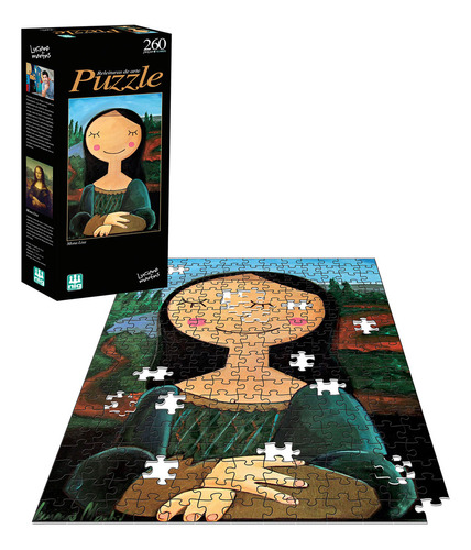 Quebra Cabeça Puzzle Releitura Mona Lisa 260 Peças Nig