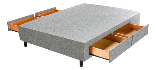 Sommier Con Cajones Gani Multibox 2 Plazas 190x140 Gris