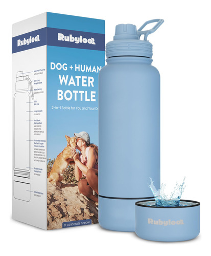 Rubyloo Botella De Agua Diaria Para Perros Y Amantes De Los