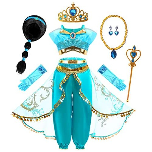 Disfraz De Princesa Árabe Niñas, Disfraz De Halloween