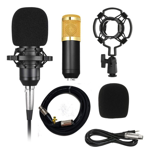Microfone Profissional Condensador Podcaster Transm Ao Vivo