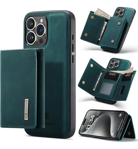 Funda Tipo Cartera Con Atracción Magnética For iPhone