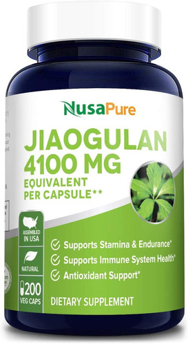 Jiaogulan 4100 Mg Por Cápsulas 200 Cápsulas Vegetarianas (ex