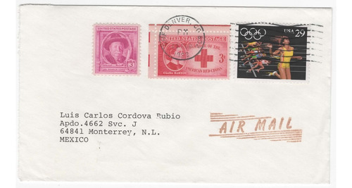 Estados Unidos Sobre A México 1982 Cruz Roja Fundacion