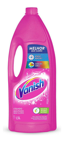 Tira Manchas Líquido Multiuso Para Roupas Coloridas 1,5L Vanish