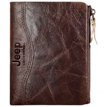Comprar Billetera Cuero Genuino Hombre, Cuero De Vaca, Jeep, Importa