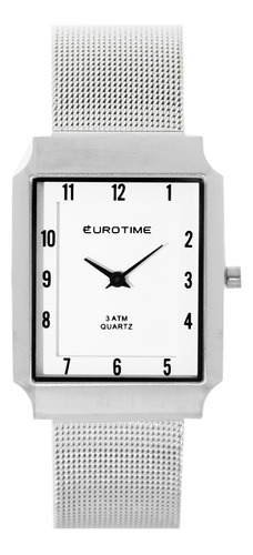 Reloj Eurotime Cuadrado Hombre Acero 11/2401