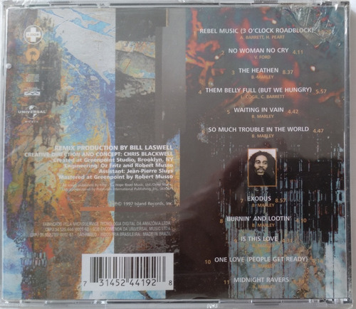 Cd Bob Marley & The Wailers -dreams Of Freedom -orig-lacrado