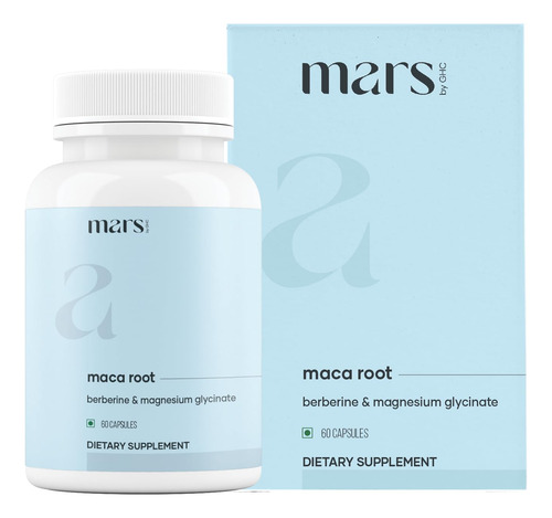 Mars Maca Root Caps Ginseng Magnesio 60 Cápsulas