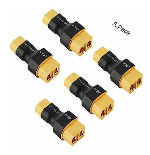 Yiqigou 5-pack Xt30 Enchufe Conector Macho A Xt60 Enchufe Co