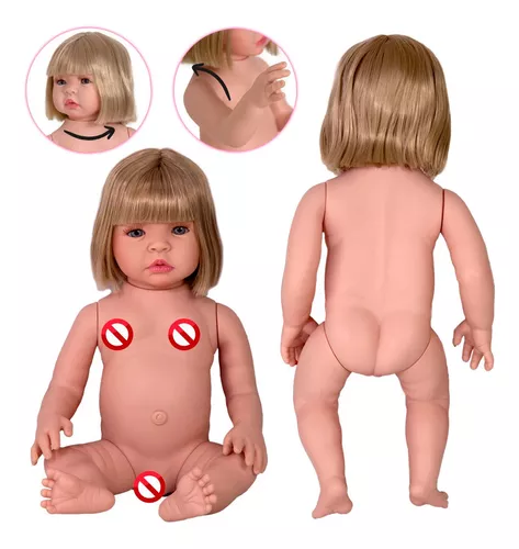 Boneca Bebê Realista Manu Girafinha Silicone Pode dar Banho Com 11