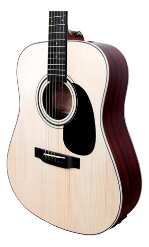 Violão Giannini Drf Dlx Eq Ng Aço El-ac T.maciço Com Bag