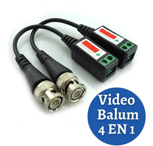 Video Balun Pasivo Para Camara De Seguridad 400mts Par