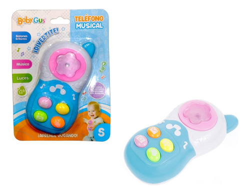 Teléfono Celular Musical Babygus Con Luz Sonido Y Música