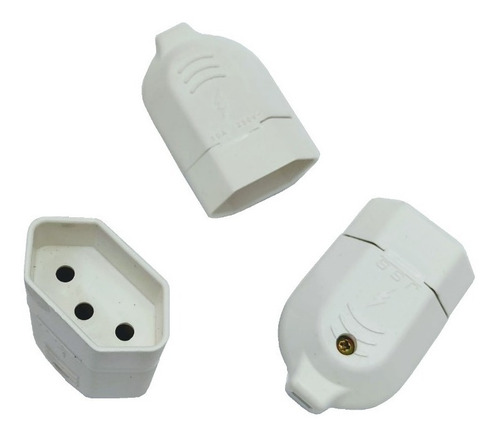 50 Pçs Plug Pino Fêmea 10a  110v A 250v Extenção Atacado