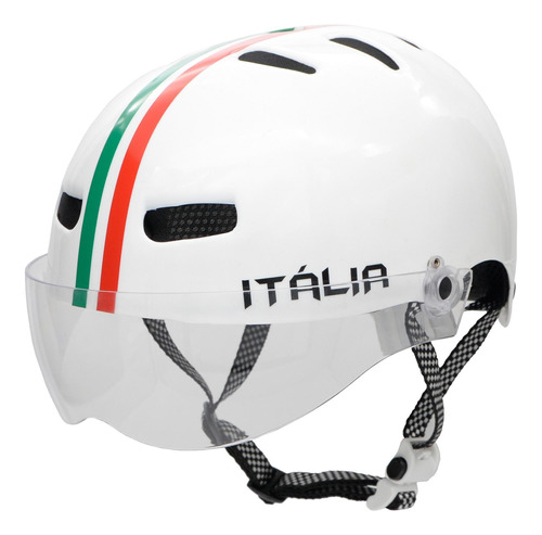 Capacete Br101 Abs Branco 59/60 - Regulagem, Fecho Ajustável