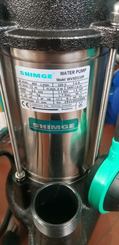 Bomba De Agua Sumergible Drenaje 1,5hp Shimge Wvsd110f 220v
